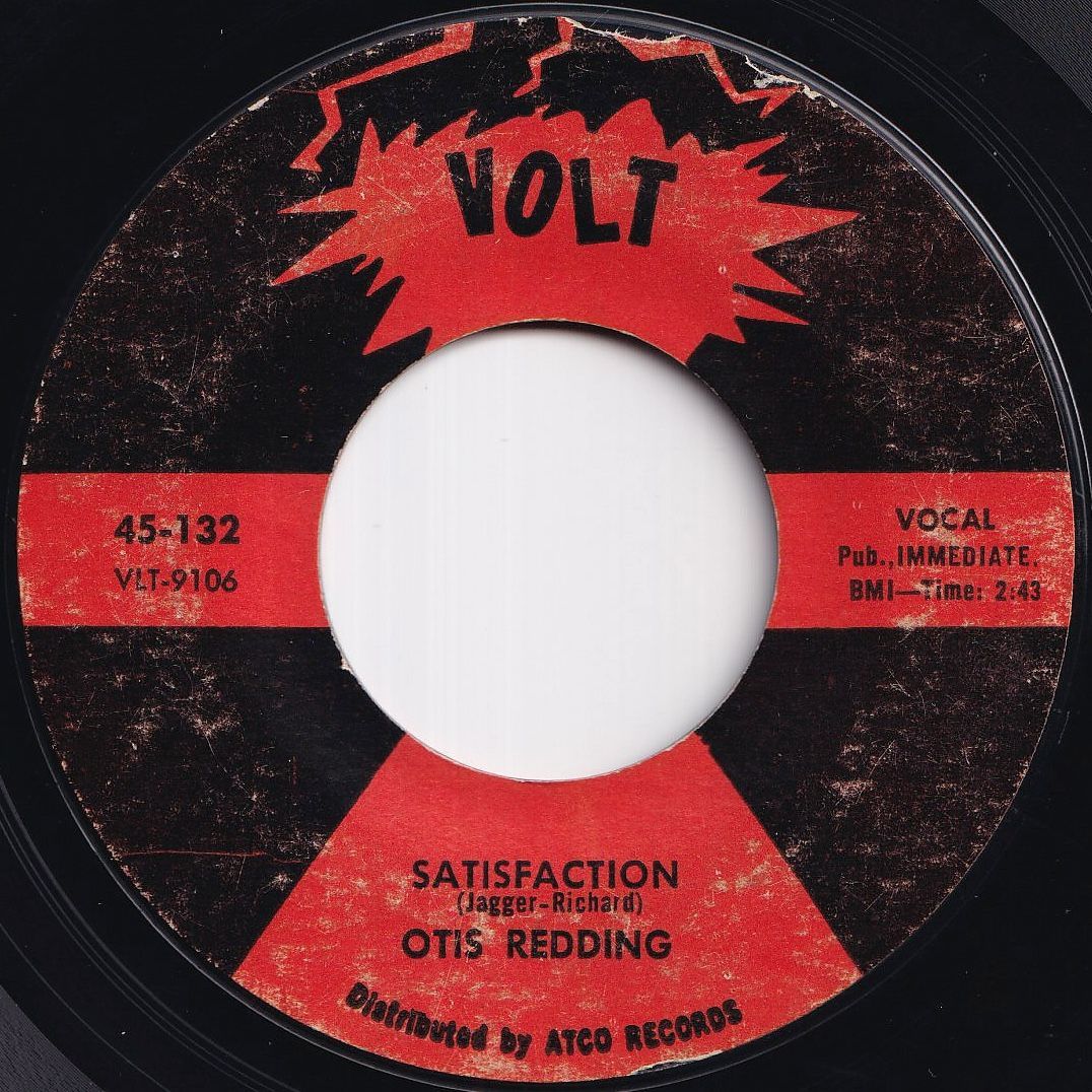 Otis Redding Satisfaction / Any Ole Way Volt US 45-132 213260 SOUL