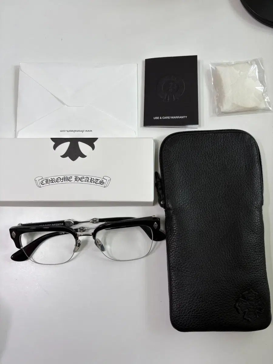 クロムハーツ メガネ エヴァ ジリスト ブラック シルバー