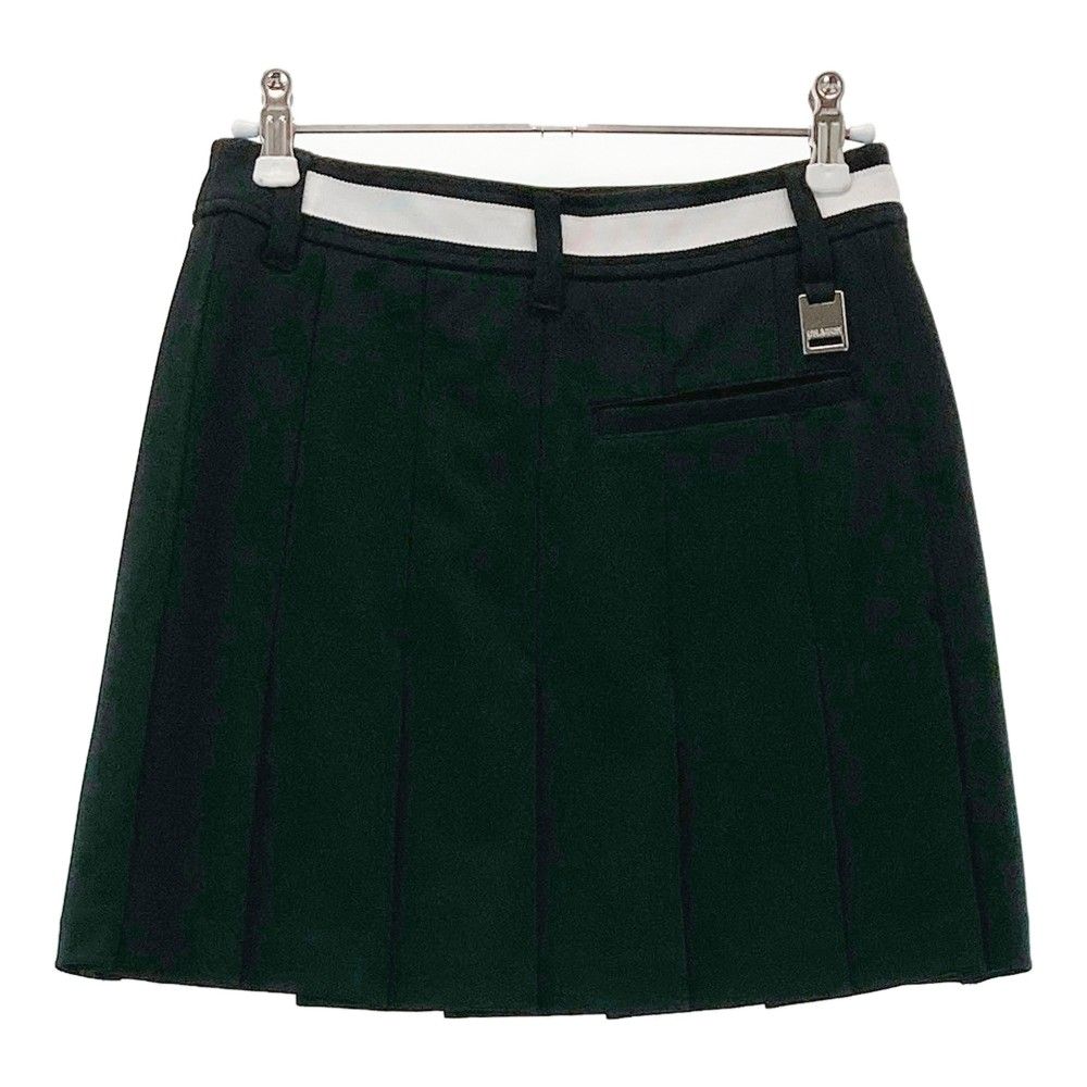 サイズ 1 DANCE WITH DRAGON ダンスウィズドラゴン バックプリーツスカート ネイビー系 ゴルフウェア レディース ストスト