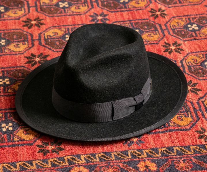 ミスターファットマン JJwilliams ツゥーダラー 黒 ウールフェルトハット フェドラハット