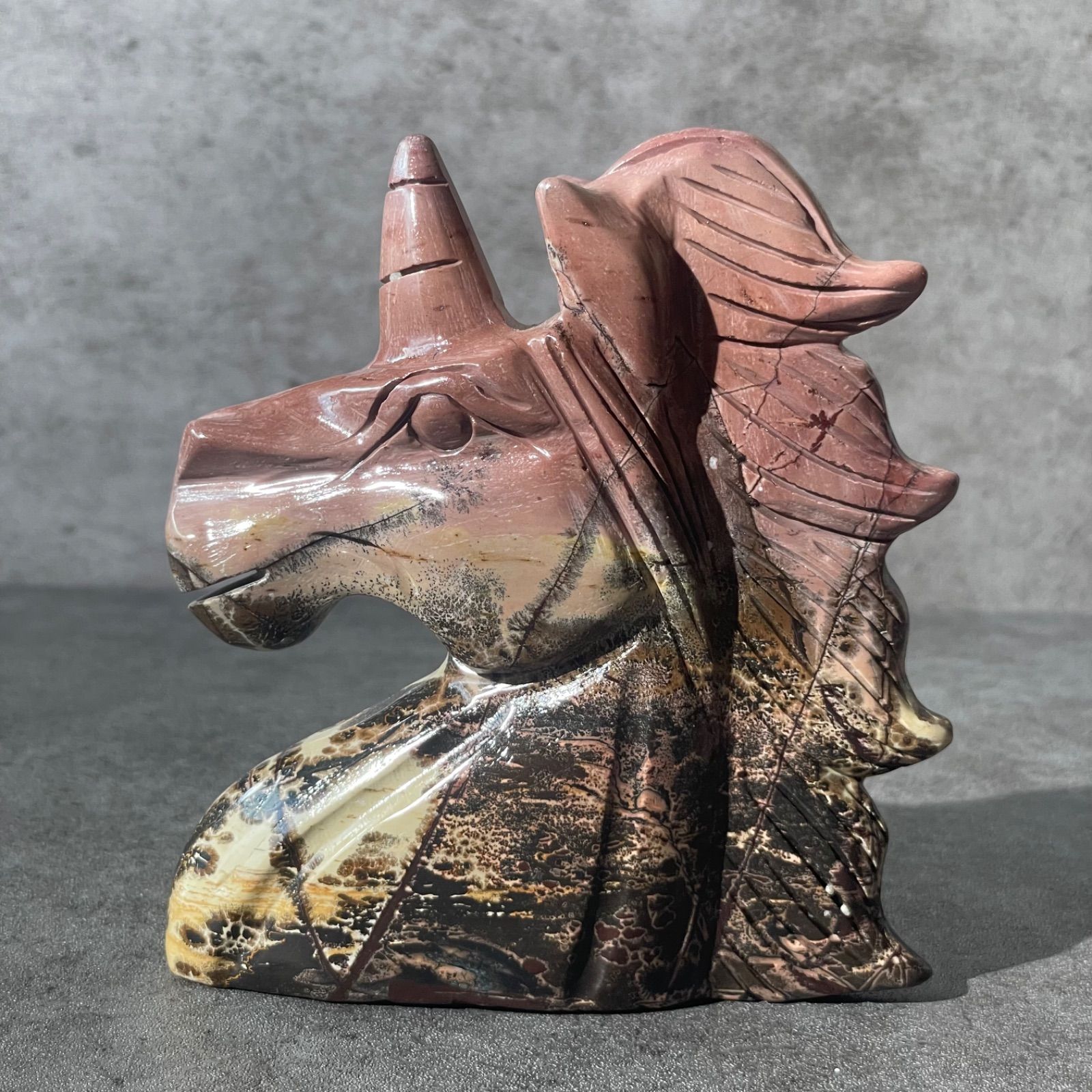 g'sさま専用ユニコーンジャスパーシリカ　スフィア　天然石置物　D147 g'sさま専用ユニコーンジャスパーシリカ スフィア 天然石置物 D147