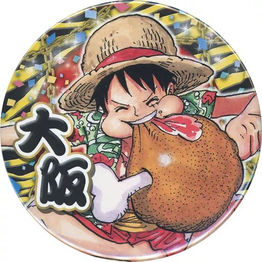 中古】バッジ・ピンズ モンキー・D・ルフィ 缶バッジ 「ワンピース