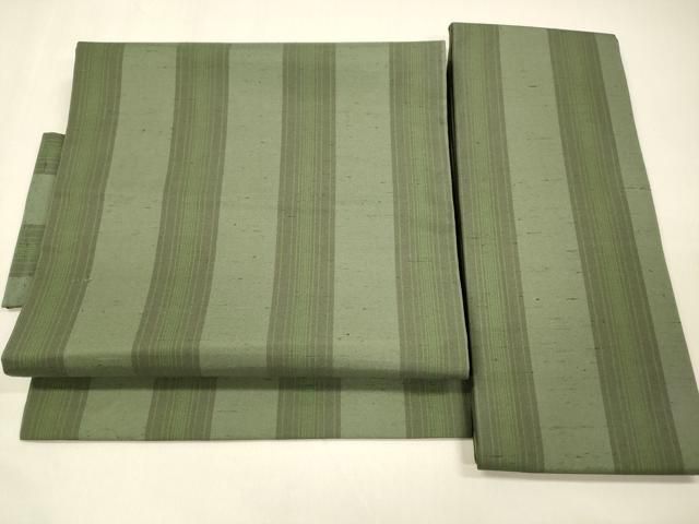 平和屋着物 つけ帯 紬地 間道 正絹 cm