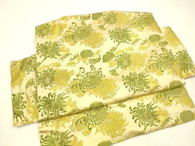 平和屋着物 アンティーク 大正ロマン つけ帯 乱菊 金糸 正絹 cm