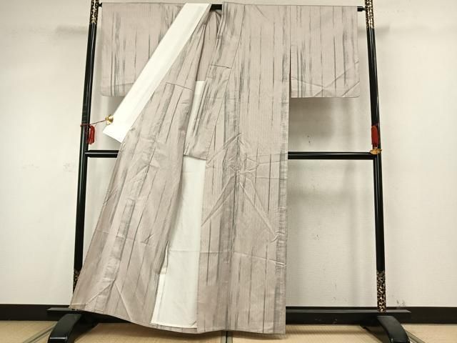 平和屋着物▽本場大島紬　単衣　縞　正絹　逸品　AABD0418fy 平和屋着物▽本場大島紬 単衣 縞 正絹 逸品 AABD0418fy - メルカリ