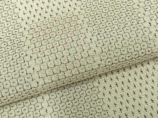 平和屋着物▽本塩沢 単衣 110亀甲 間道 正絹 逸品 AABD0420fy - メルカリ