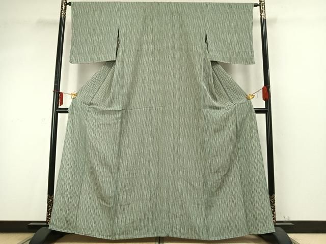 平和屋着物▽上質な小紋　単衣　変わり縞　正絹　逸品　未使用　AABD0423fy 平和屋着物▽上質な小紋 単衣 変わり縞 正絹 逸品 未使用 AABD0423fy