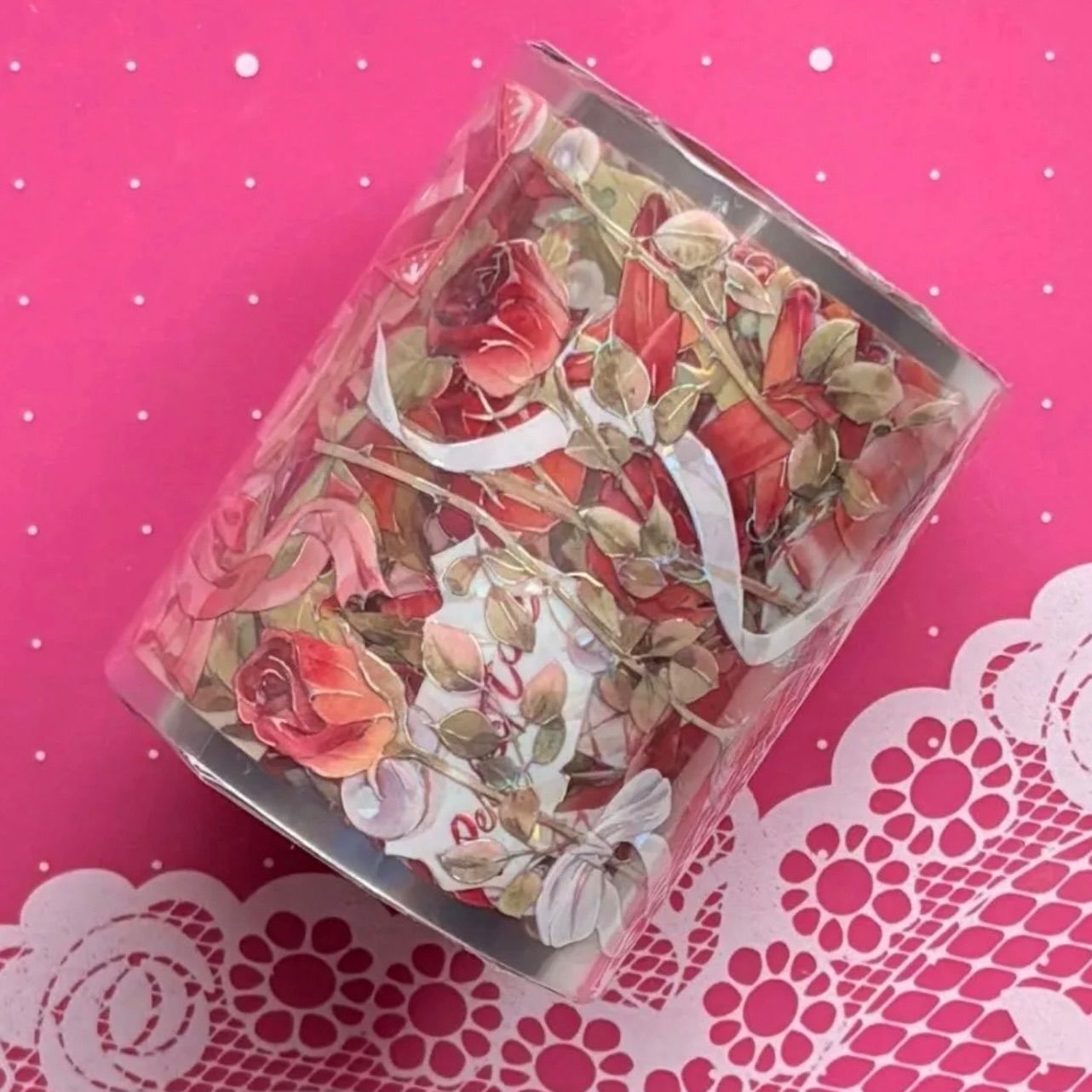 贝壳光 6 cm 10 m 爱意浓烈 海外マスキングテープ 海外マステ