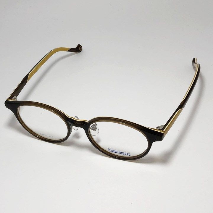 BONBONNIERE ボンボニエール AMIPARIS アミパリ 日本製 JAPAN 子供用メガネ ジュニア 眼鏡 メガネ フレーム サングラス BN2041-11-46 度付可 ブラウン リビジョン製レンズでお好きなサングラス作成可能 BONBONNIERE ボンボニエール AMIPARIS アミパリ 日本製 JAPAN 子供用