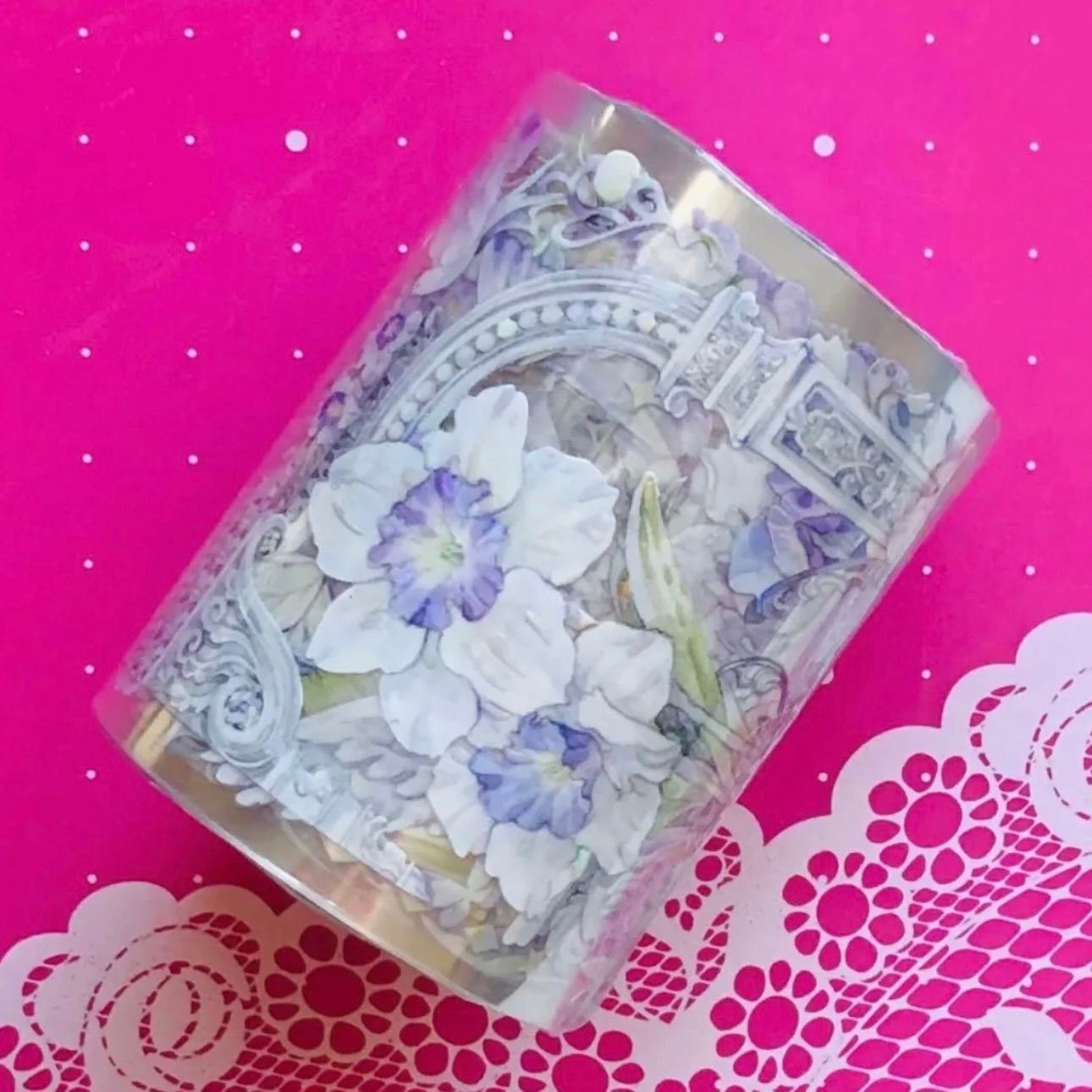 贝壳光 6 5 cm 10 m 罗拉的祈愿 海外マスキングテープ 海外マステ 花