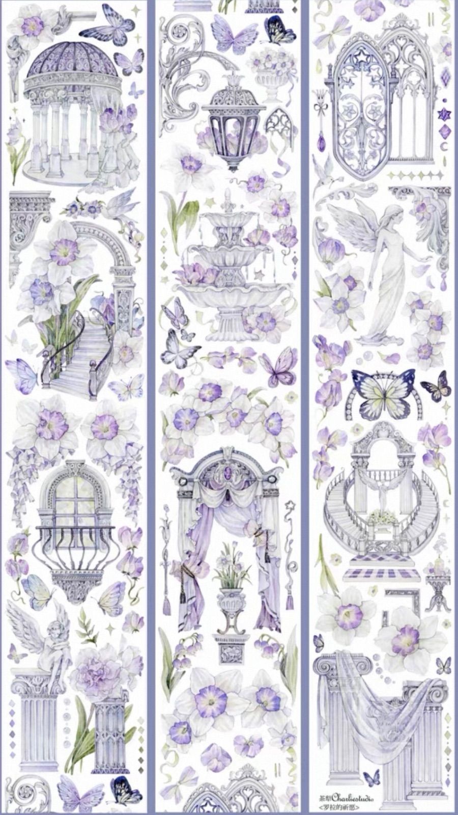  贝壳光 6 5 cm 10 m 罗拉的祈愿 海外マスキングテープ 海外マステ 花 マスキングテープ テープ マスキングテープ