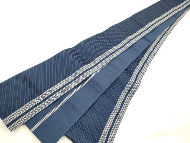 平和屋着物○男性 本場筑前博多織 角帯 間道 証紙付き 正絹 逸品