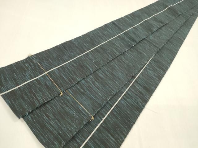 平和屋着物○男性 角帯 紬地 間道 正絹 逸品 DABA0413cm