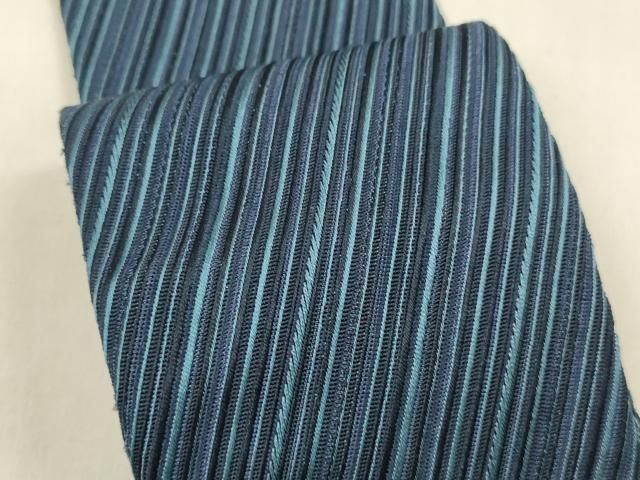 平和屋着物○男性 両面 角帯 宝来織 近賢織物謹製 斜線文霞