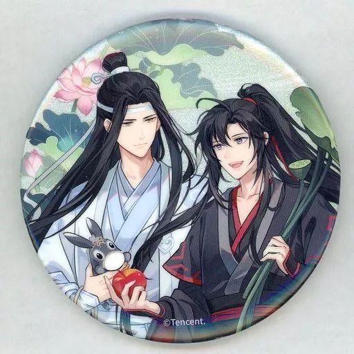 中古】バッジ・ピンズ 魏無羨＆藍忘機 蓮塢清華Ver. 缶バッジ 「魔道