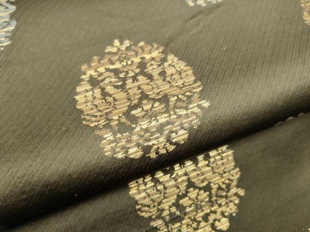  平和屋着物 六通柄 本袋帯 向かい鳥動物丸文 金糸 正絹 hy 袋帯 帯