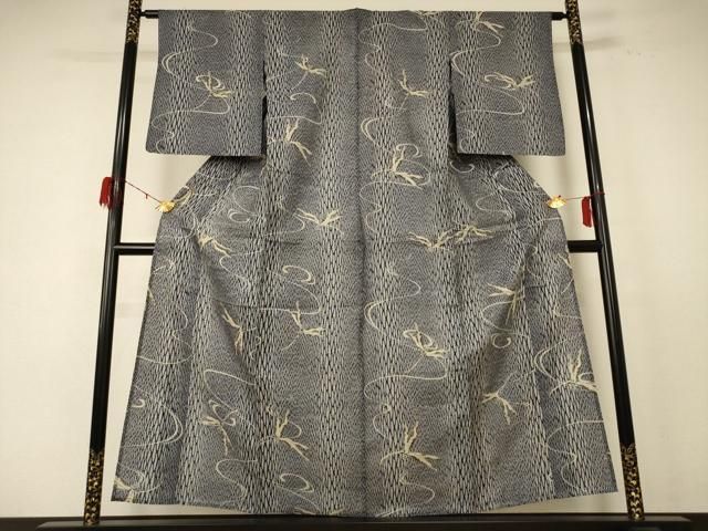 平和屋着物∴夏物 綿紅梅 浴衣 蜻蛉 綿 jd