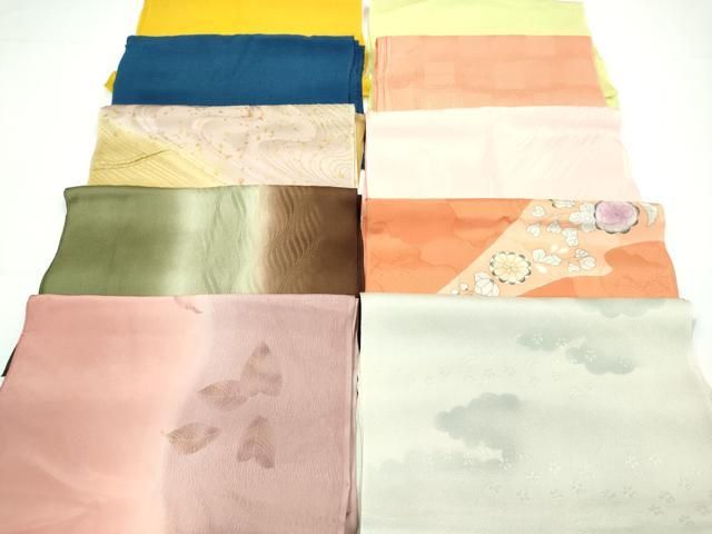平和屋着物★和装小物　帯揚げ10枚セット　正絹　逸品　CABA9329ju 平和屋着物☆和装小物 帯揚げ10枚セット 正絹 逸品 CABA9329ju