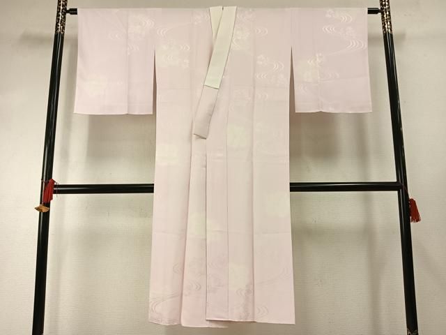 平和屋着物 長襦袢 袷 流水花地紋 正絹 fy