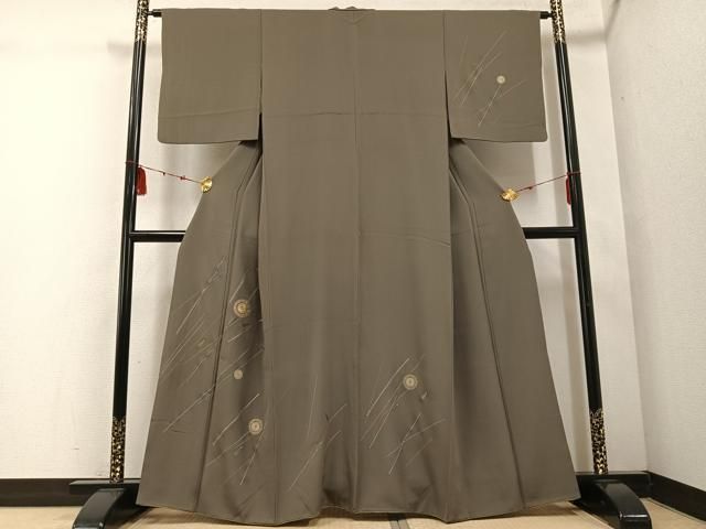 平和屋着物●訪問着　刺繍　番傘　金糸　正絹　逸品　AABE1208ph 平和屋着物○訪問着 刺繍 番傘 金糸 正絹 逸品 AABE1208ph - メルカリ