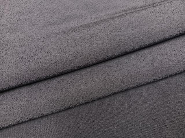 平和屋着物 上質な色無地 紫鼠色 正絹 ph