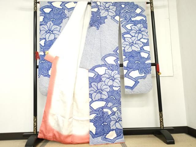 平和屋着物●豪華振袖　総絞り　草花文　正絹　逸品　AABE0134cs 平和屋着物○豪華振袖 総絞り 草花文 正絹 逸品 AABE0134cs - メルカリ