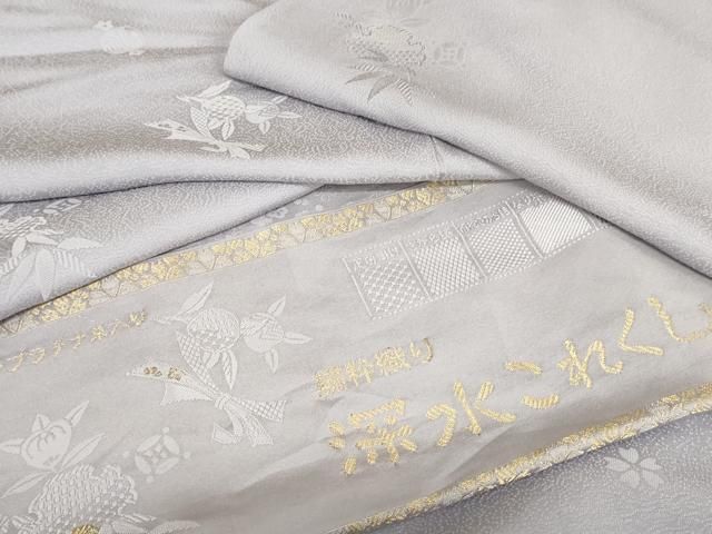 平和屋着物 上質な色無地 繍粋織り 吉祥江戸小紋 藤色 やまと誂製 反端付き 正絹 cs