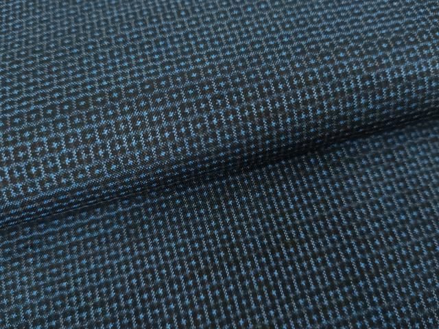 平和屋着物○男性 本場大島紬 アンサンブル 100亀甲 総詰め 羽裏：鷹