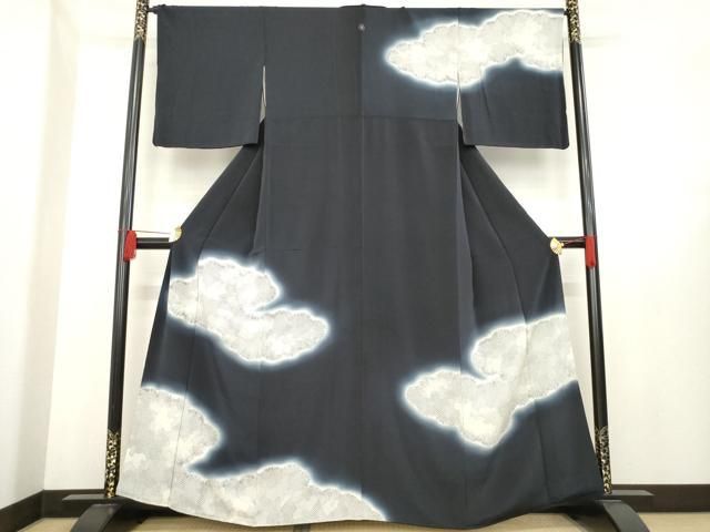 平和屋着物□訪問着 作家物 霞文 暈し染め 鬼しぼ縮緬
