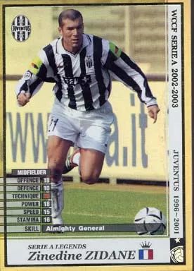 中古】WCCF LEGENDS[SERIE A LEGENDS]：ジネディーヌ・ジダン - メルカリ