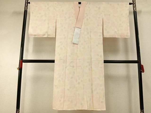 平和屋着物●長襦袢　袷　草花文　正絹　逸品　AABD8749fy 平和屋着物○長襦袢 袷 草花文 正絹 逸品 AABD8749fy