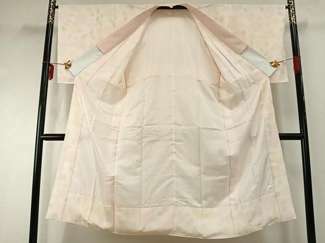 平和屋着物 長襦袢 袷 草花文 正絹 fy