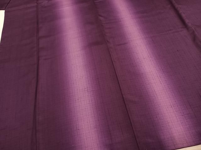 平和屋着物○上質な紬 片身替わり 間道 暈し染め 正絹 逸品 AABE1638fy