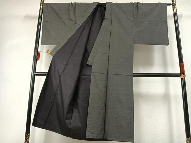 平和屋着物○男性 本場大島紬 アンサンブル 亀甲絣 正絹 逸品