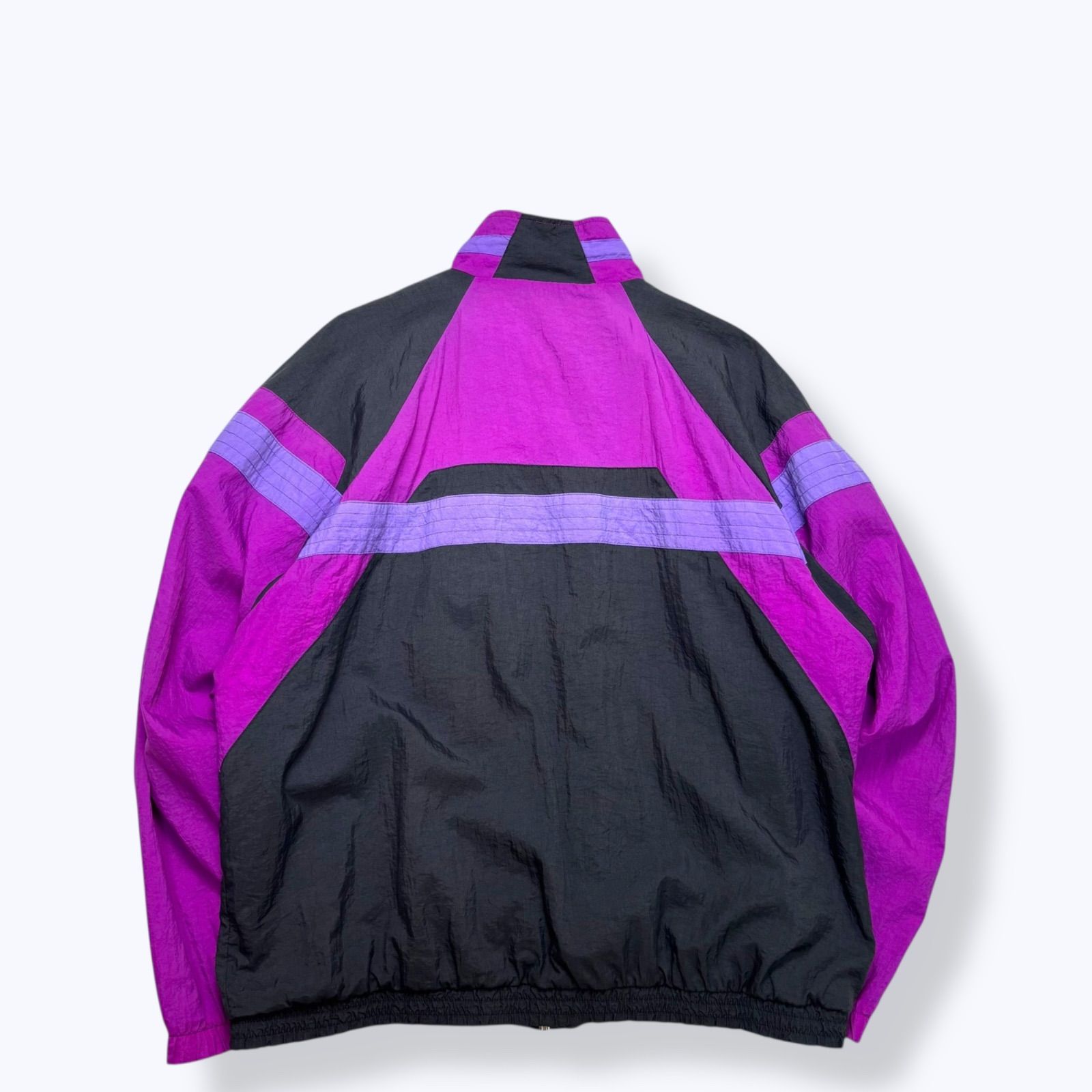 90s Euro NIKE Nylon Track Jacket 【XL】 90年代 ナイキ ユーロ 銀