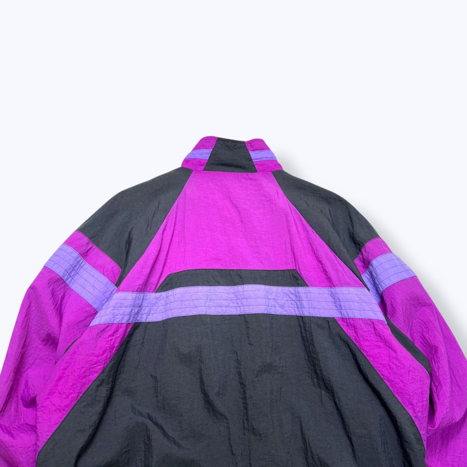 90s Euro NIKE Nylon Track Jacket 【XL】 90年代 ナイキ ユーロ 銀