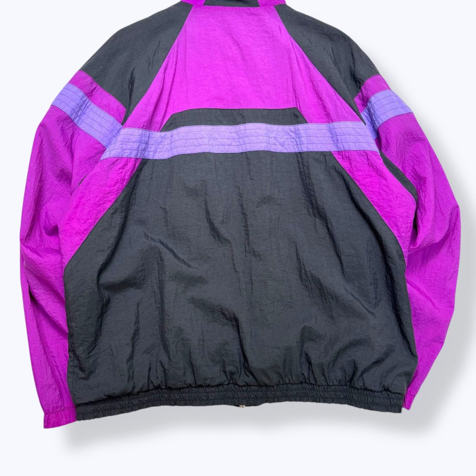 90s Euro NIKE Nylon Track Jacket 【XL】 90年代 ナイキ ユーロ 銀