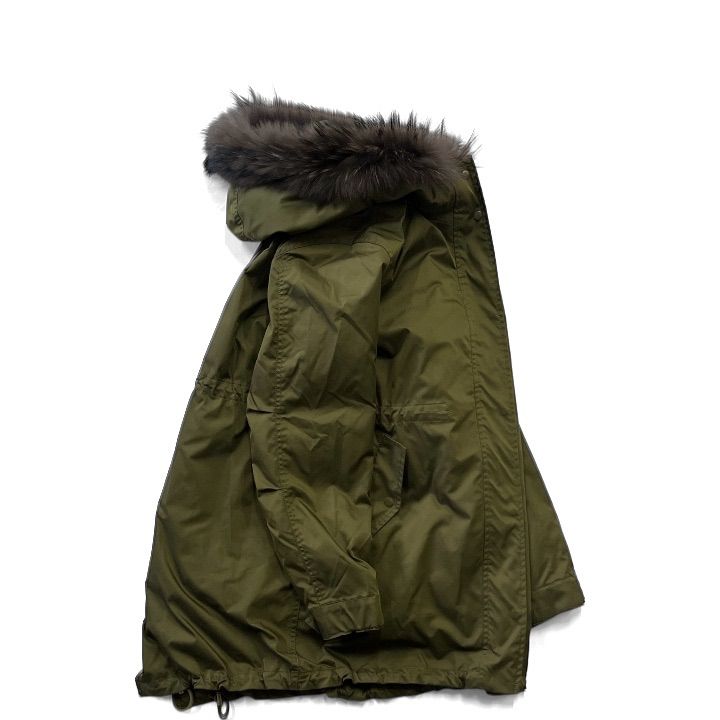 専用　23区 インナーダウン コヨーテファー モッズコート カーキ 23区 LIMONTA マルチWAY モッズコート ダウンライナー チャイニーズ