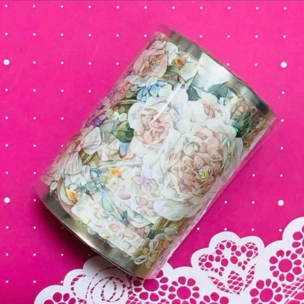 贝壳光 6 5 cm 10 m 花烛掠影 海外マスキングテープ 海外マステ 花