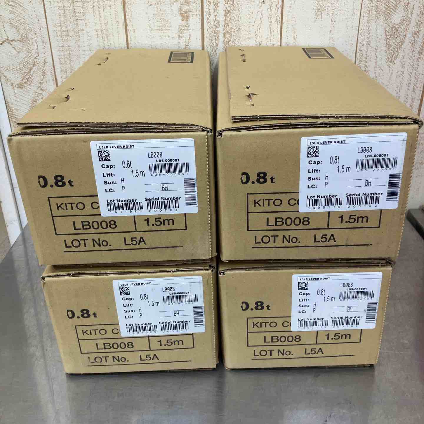 KITO キトー レバーブロック LB 008 4台セット 柏店