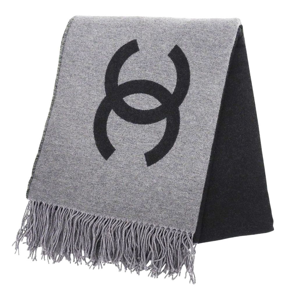 未使用 シャネル CHANEL 2019年商品 バイカラー ロゴクッション 超大判