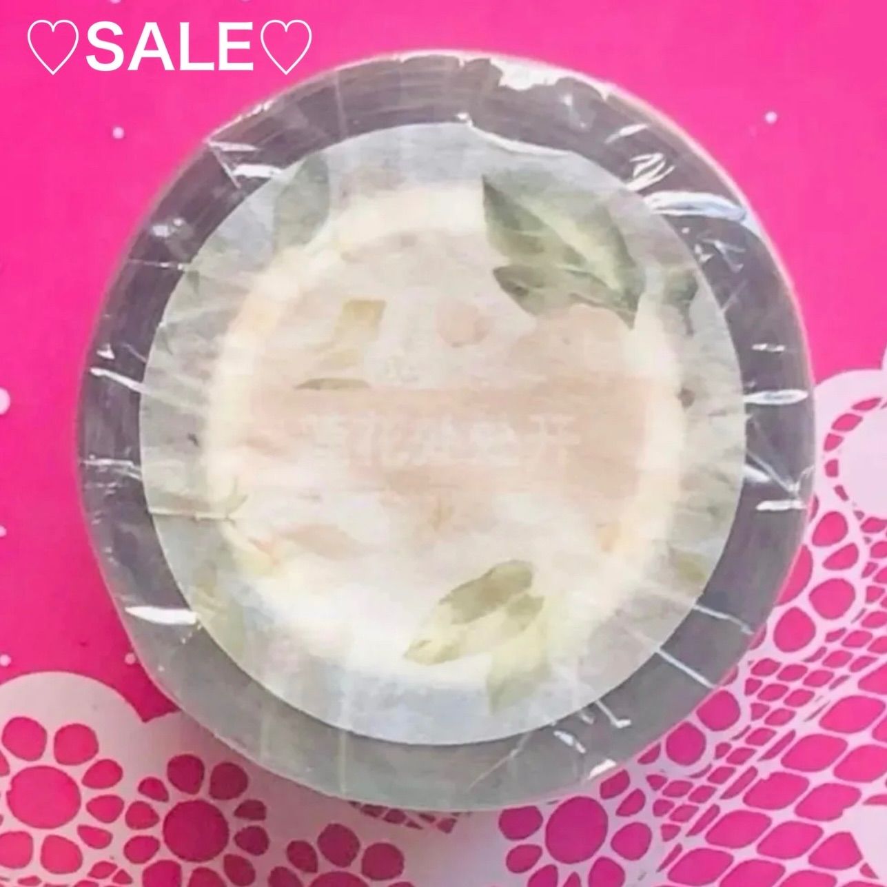 PET 5 cm 10 m 蓮花处处开 海外マスキングテープ 海外マステ 花