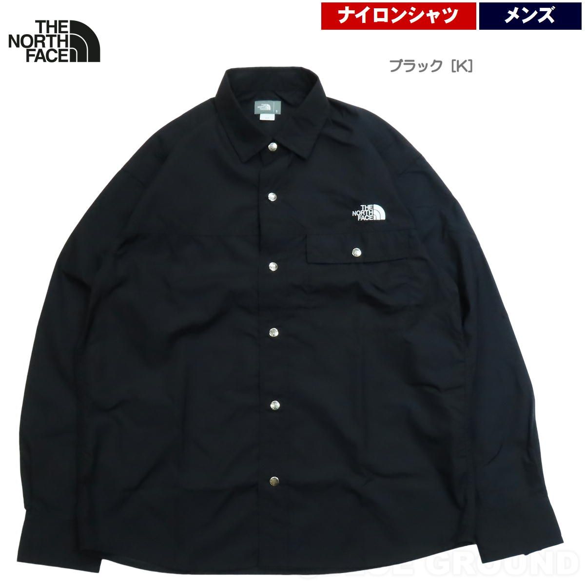 ザ・ノース・フェイス / LSヌプシシャツ メンズ ブラック［K］ XL