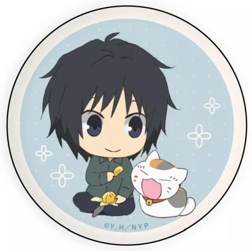 中古】バッジ・ピンズ 田沼要＆ニャンコ先生 「夏目友人帳 缶バッジ 06