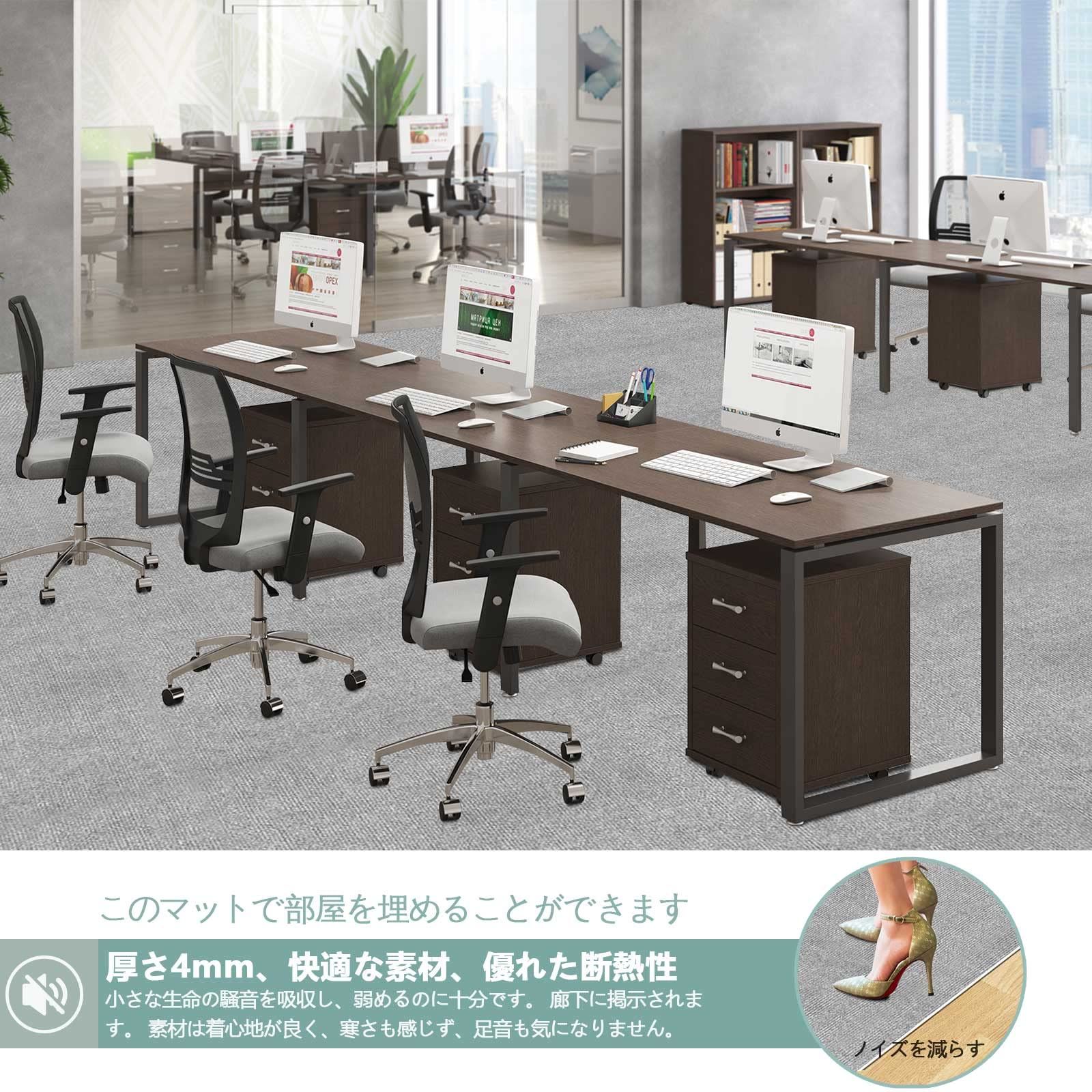 キッチンマットと玄関カーペット ラグマット 60×600cm 洗える PU 4mm厚