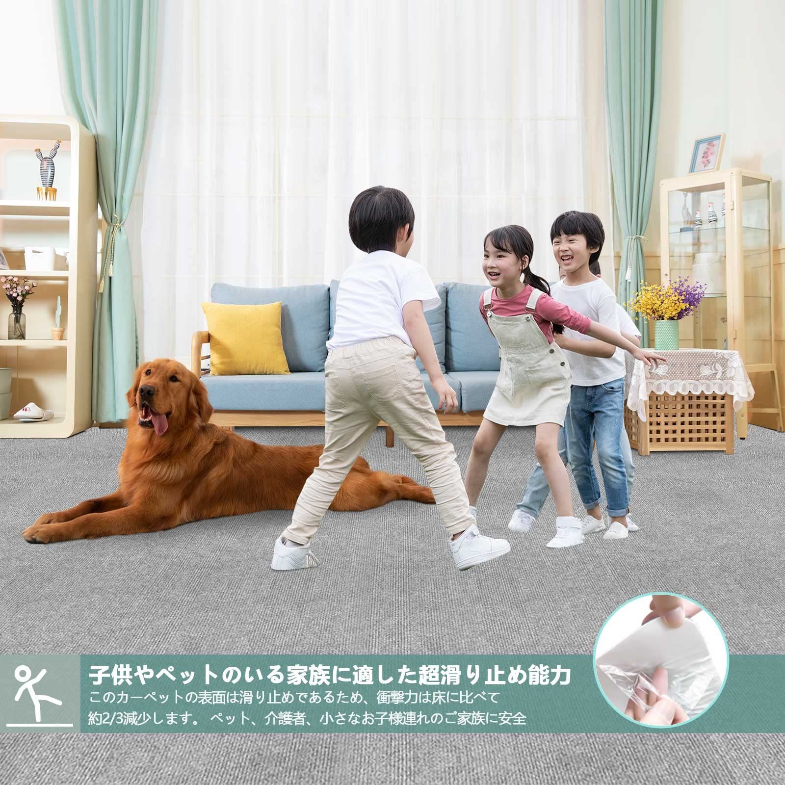 キッチンマットと玄関カーペット ラグマット 60×600cm 洗える PU 4mm厚