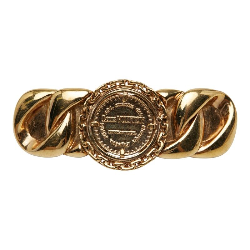 ルイ ヴィトン チェーン モチーフ バレッタ ヘア ゴールド メッキ レディース LOUIS VUITTON 1-0242687