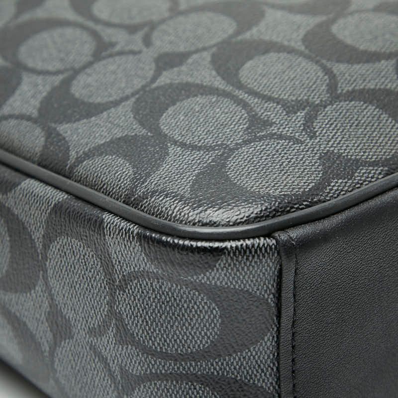 コーチ ショルダーバッグ シグネチャー PVC レザー　ブラック COACH（コーチ） シグネチャー PVC ショルダー バッグ メンズ 表記無