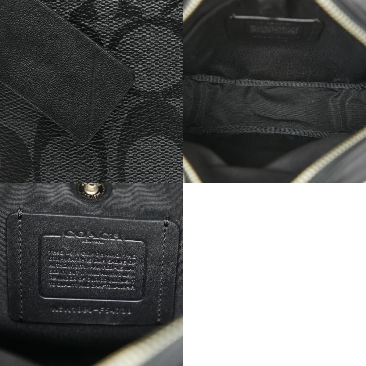 コーチ シグネチャー 斜め掛け ショルダーバッグ F54788 良い ブラック