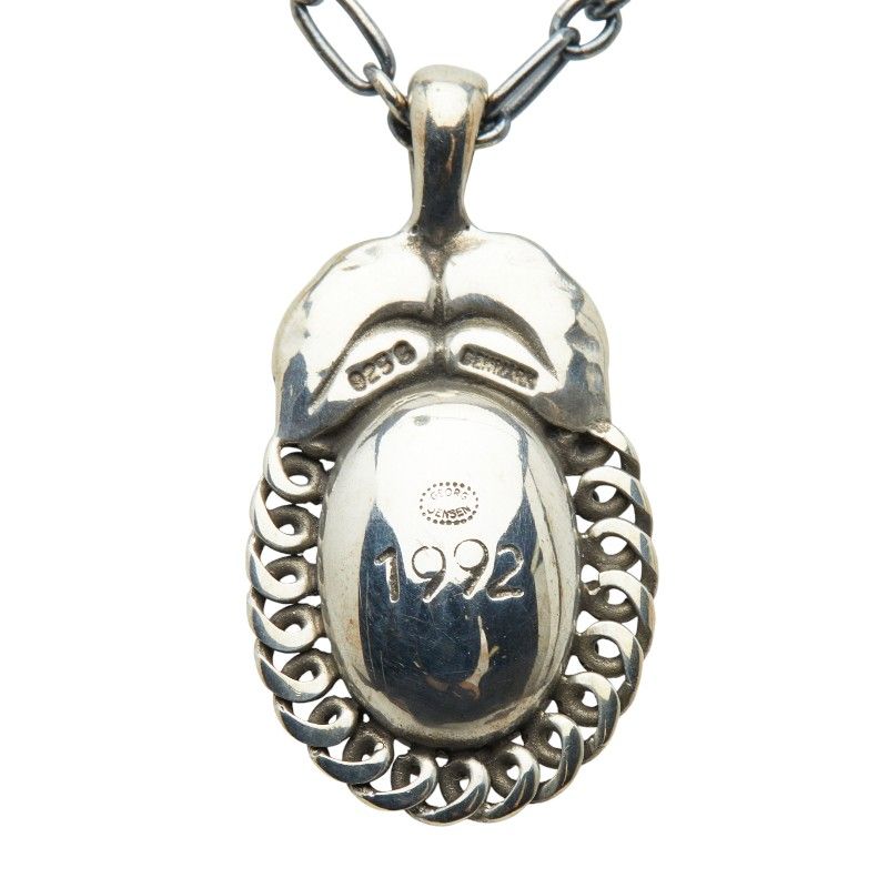 希少　ジョージジェンセン　ラピスラズリ　925 シルバー　ネックレス　1992 Georg Jensen - ジョージジェンセン ネックレス ラピスラズリ